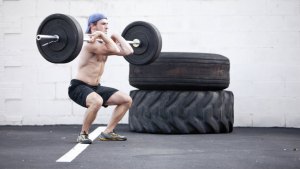 front squat outdoors