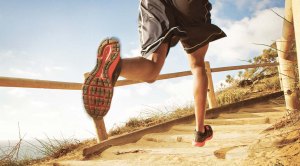 running on the beach