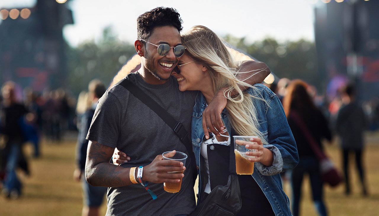Couple Drinking Beer