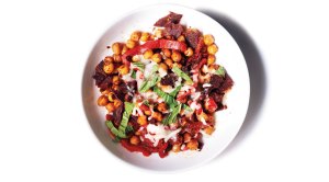 Recipe: How To Make Jerky Chickpea Pizza Bowl 