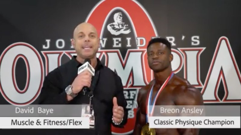 Interview: 2018 Olympia Men's Classic Physique Champion Breon Ansley