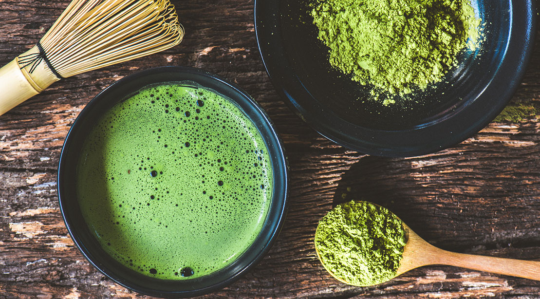 Matcha tea powder and matcha green tea mix