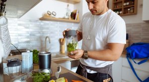 Man Making Smoothie