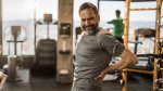 Old man suffering from back pain from post exercise muscle soreness