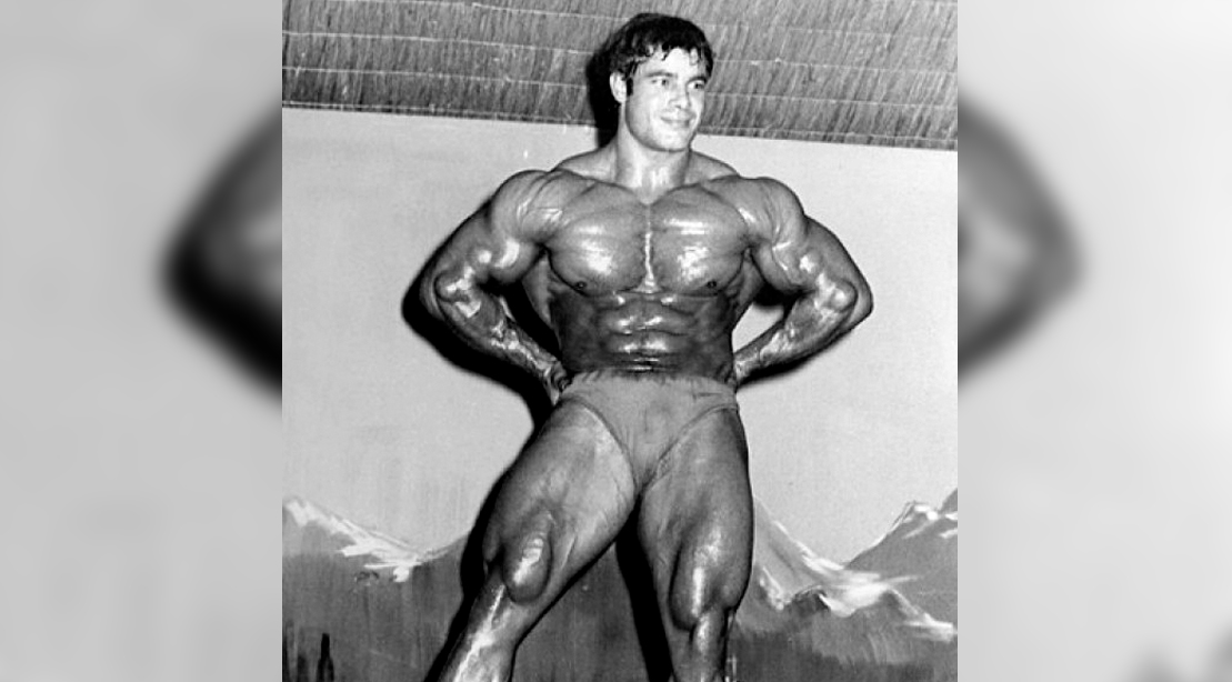Legendary Professional Bodybuilder Franco Columbo posing and competing in a bodybuilding competition