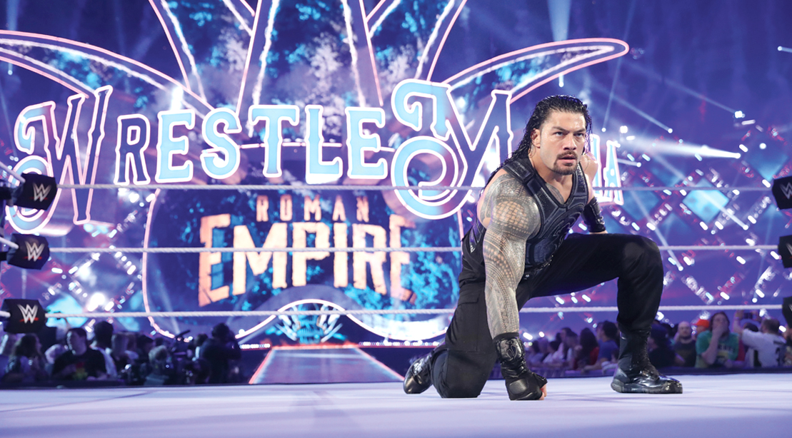 WWE-Superstar-Wrestler-Roman-Reign-In-WWE-Ring