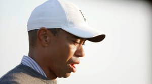 Golfer Tiger Woods Looking Defeated