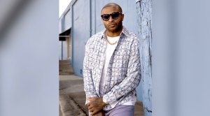 P.J. Tucker Center for the Milwaukee Bucks posing out of unifrom