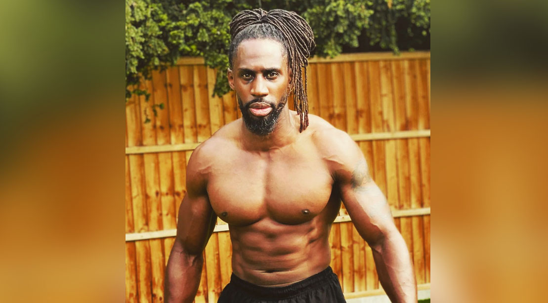 Born Barikor showing his muscular physique for his Wimbeldon Workout