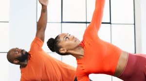 Fitness Couple Mr and Mrs Muscle doing a Valentine's Day Workout