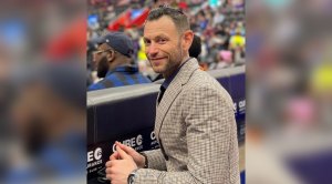 NBA Piston executive Mike Zavodsky at a basketball game