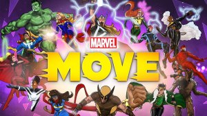 Marvel Move App featuring marvel super heros